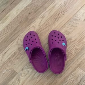 purple crocs
